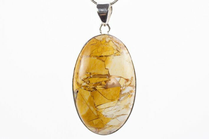 Brecciated Mookaite Jasper Pendant - Sterling Silver #305073